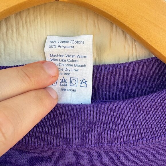 Vintage Sacramento Kings Crewneck Sweater XL Purple NBA 90's Retro Deadstock USA - Picture 4 of 8